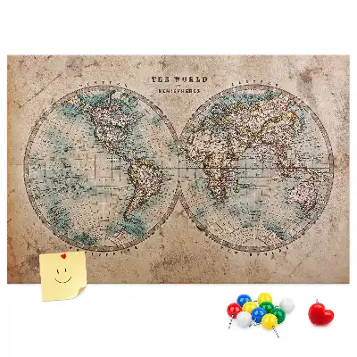 Mappemonde globe en liège pour affichage