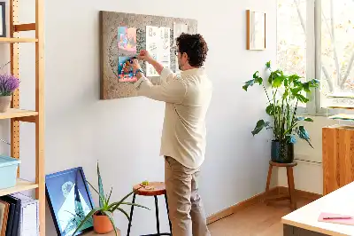 Tableau d’affichage en liège Monde globe carte