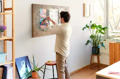Tableau d’affichage en liège Monde globe carte