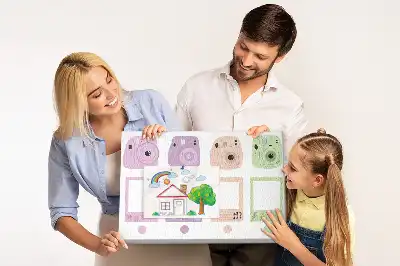 Tableau en liège déco Ensemble d'appareils photo