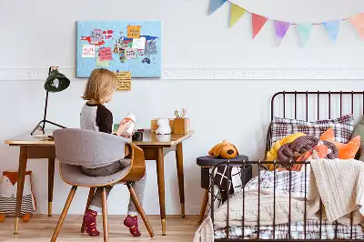 Tableau d’affichage en liège Pays avec bannières