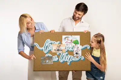 Tableau d’affichage en liège Partons en voyage