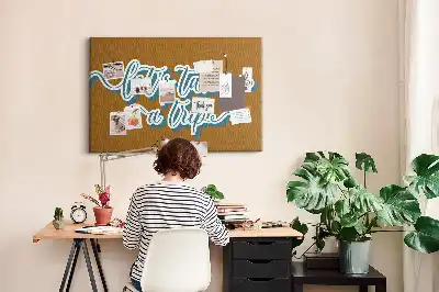 Tableau d’affichage en liège Partons en voyage