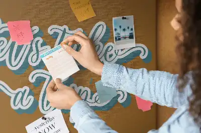 Tableau d’affichage en liège Partons en voyage