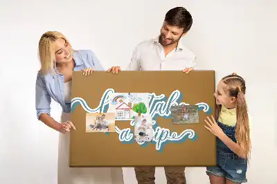 Tableau d’affichage en liège Partons en voyage