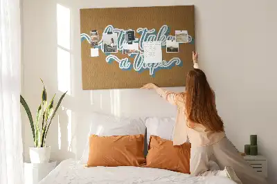 Tableau d’affichage en liège Partons en voyage