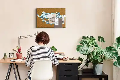 Tableau d’affichage en liège Partons en voyage