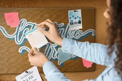Tableau d’affichage en liège Partons en voyage