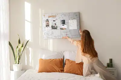 Tableau en liège déco Plan hebdomadaire