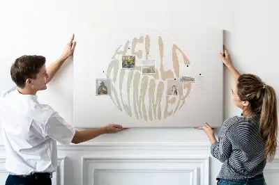 Tableau de liège Bonjour l'été