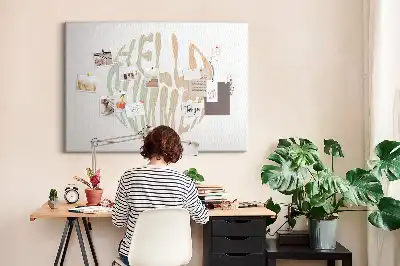 Tableau de liège Bonjour l'été