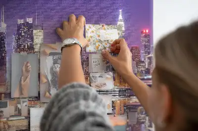 Tableau d’affichage en liège New York la nuit
