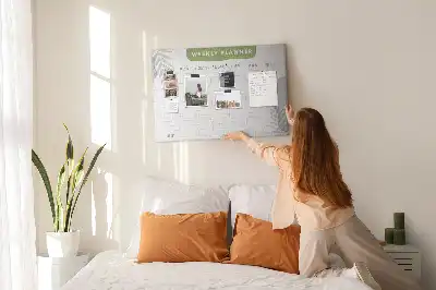 Tableau de liège Planning de sept jours tâches