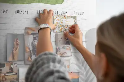 Tableau de liège Planning de sept jours tâches