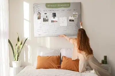 Tableau de liège Planning de sept jours tâches