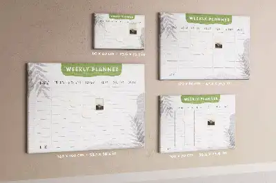 Tableau de liège Planning de sept jours tâches