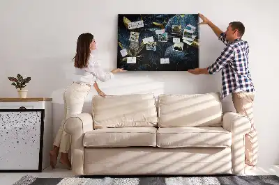 Tableau d’affichage en liège à motifs floraux artistiques
