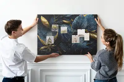 Tableau d’affichage en liège à motifs floraux artistiques