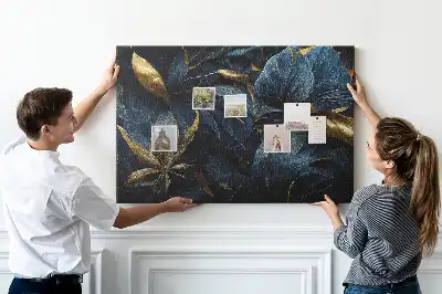 Tableau d’affichage en liège à motifs floraux artistiques