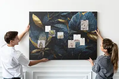 Tableau d’affichage en liège à motifs floraux artistiques