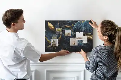 Tableau d’affichage en liège à motifs floraux artistiques