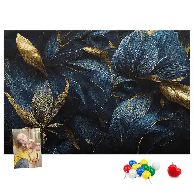 Tableau d’affichage en liège à motifs floraux artistiques