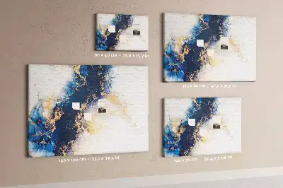 Tableau d’affichage en liège avec cadre effet marbre