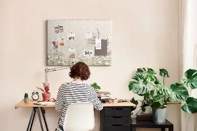 Tableau en liège déco Bourgeons de fleurs ouverts