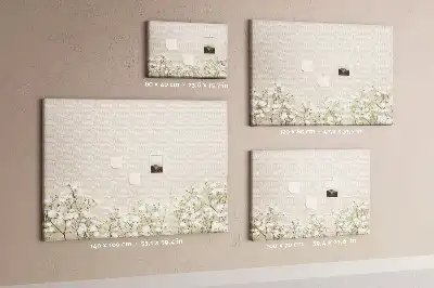 Tableau en liège déco Bourgeons de fleurs ouverts