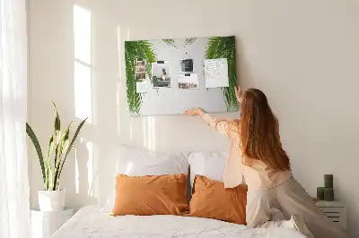 Tableau de liège Feuilles palmier nature