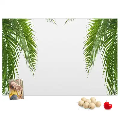 Tableau de liège Feuilles palmier nature