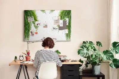 Tableau de liège Feuilles palmier nature