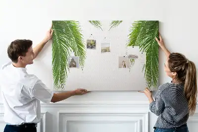 Tableau de liège Feuilles palmier nature