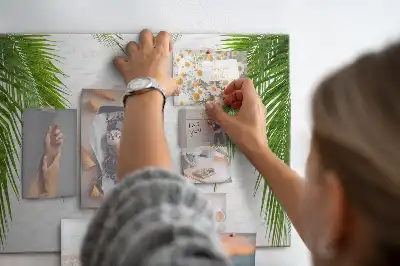 Tableau de liège Feuilles palmier nature
