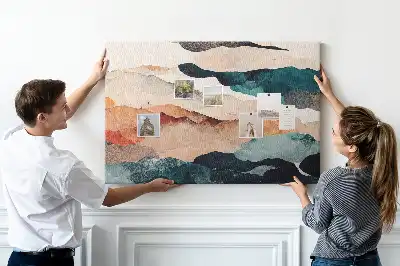Tableau en liège décoratif Vision moderne de la nature
