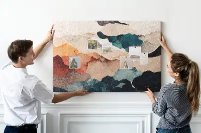 Tableau d’affichage en liège Paysage art