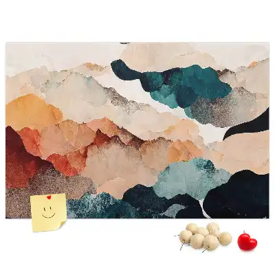 Tableau d’affichage en liège Paysage art