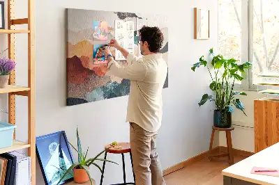 Tableau d’affichage en liège Paysage art