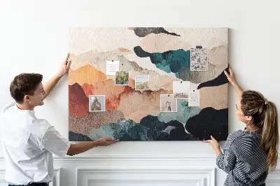 Tableau d’affichage en liège Paysage art