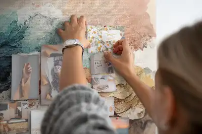 Tableau de liège motif paysage artistique non conventionnel