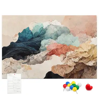 Tableau de liège motif paysage artistique non conventionnel