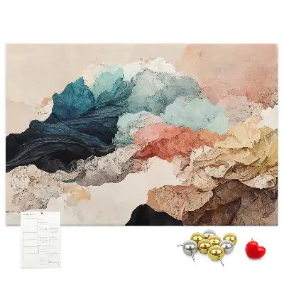 Tableau de liège motif paysage artistique non conventionnel