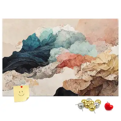 Tableau de liège motif paysage artistique non conventionnel