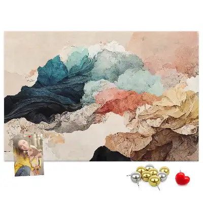 Tableau de liège motif paysage artistique non conventionnel