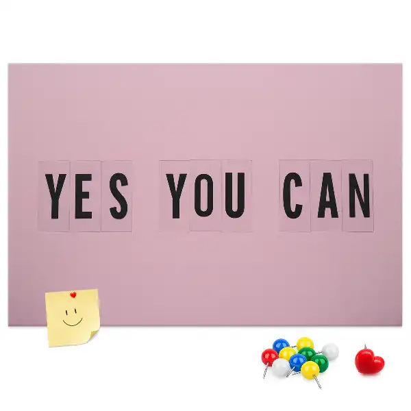 Tableau d’affichage en liège Yes You Can