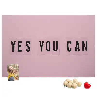 Tableau d’affichage en liège Yes You Can