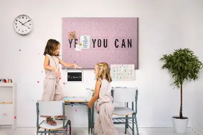 Tableau d’affichage en liège Yes You Can