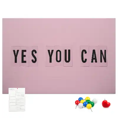 Tableau d’affichage en liège Yes You Can