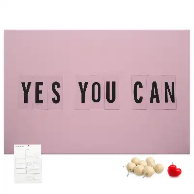 Tableau d’affichage en liège Yes You Can