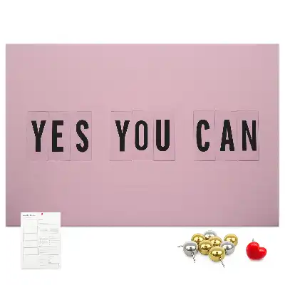 Tableau d’affichage en liège Yes You Can